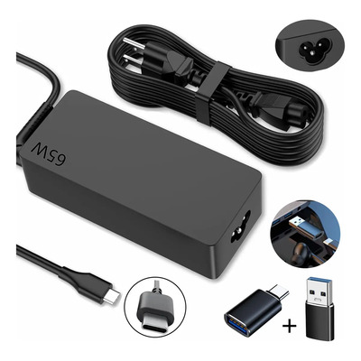 65W Laptop Cargador Usb-c 20v 3.25a Para Lenovo Thinkpad T480s \u002Ft580s \u002Ft490 \u002Fe480 \u002Fe580 \u002F Para Chromebook C330 \u002Fs330 \u002F100e \u002F300e \u002F500e \u002Fpara Yoga,hp,dell,huawei Y 2 Adaptadores Allaceryvva | MercadoLibre