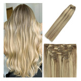 Extensiones De Cabello Natural 70gr 22in Balayage Mixto Rubi