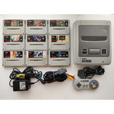 Consola Super Nintendo Snes Super Genuino Snsp-001a + Juegos