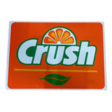 Placa Decorativa Crush Orange Com Alto Relevo