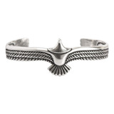 2024 Lazhu Indian Eagle Pulsera Hombre Pulsera Open Two