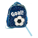 Mochila Escolar Infantil Futbol Goal Grande 15 Pulgadas Niño Diseño De La Tela Liso