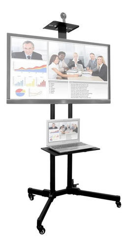 Soporte Tv Móvil Ruedas Pedestal 32'' A 60'' / Max 50kg