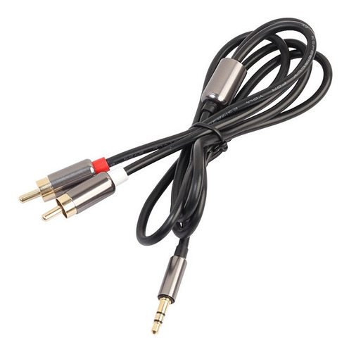 Jx 2rca A Jack Jack De 3,5 Mm Macho Audífonos Chapados En Or