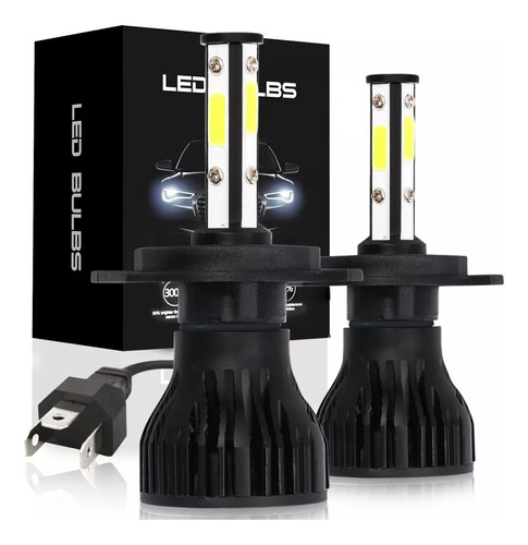 9007 Hb5 Kit De Focos Led De 4 Lados 20000lm 52w Para Ford