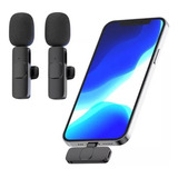 Microfone De Lapela Sem Fio Duplo P/ Samsung Motorola Xiaomi