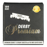 Caja De Navaja Derby Premium 100 Navajas Partidas