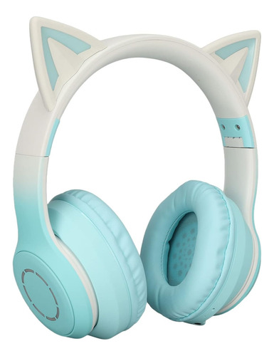 Diadema Audifonos Gamer Orejas Gato Bluetooth Con Microfono