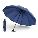 Paraguas Compacto Para Sol Y Lluvia Canotagio Sombrilla Color Azul