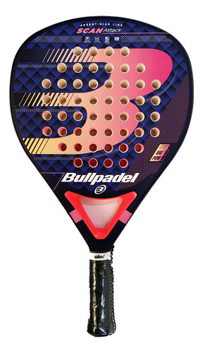 Paleta Padel Bullpadel Scan %100 Carbono 38mm Potencia Media