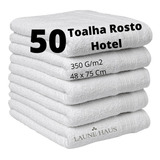 Kit C/50 Toalhas De Rosto Hotel Pousada Salão Airbnb Atacado