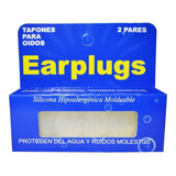 Tapones Para Oidos Earplugs Silicona Incolora 2 Pares 