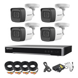 Kit Epcom, 5 Megapixel, Dvr 4 Canales, 4 Cámaras Bala