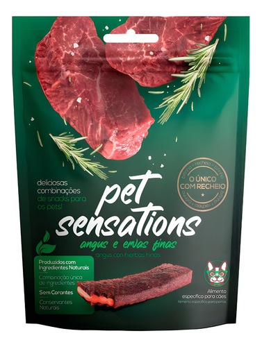 Bifinho Petisco Pet Sensations Ângus E Ervas Finas 65g