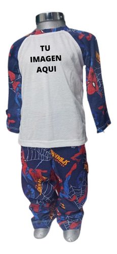 Pijama Infantil Personalizada Diseño Spiderman + Regalo