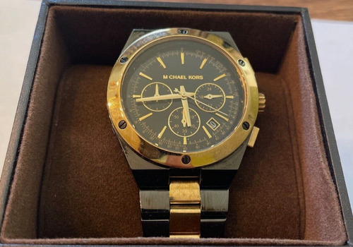 Reloj Michael Kors Mk5995 Black And Gold 