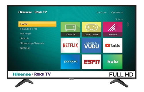 Smart Tv Hisense H4f Series 43h4030f Led Roku Os Full Hd 43  120v