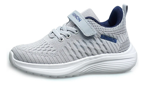 Tenis Agear Zapatilla Gruesa Cómodo Zapatos Blanda Deporte Niño Niña Casual Negro Azul Gris 6-18año