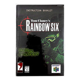 Manual Do Jogo Rainbow Six Nintendo 64.