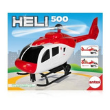 Helicoptero Antex Heli 500 Pull Back 1584 Color Rojo Y Blanco