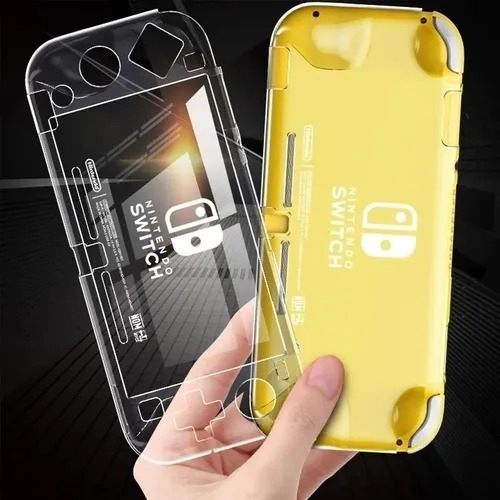 Case Capa Acrílica Nintendo Switch Lite Frente Costas 