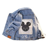 Jaqueta Casaco Bordado Mickey Meninas/meninos Criança Jeans