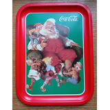 Bandeja Coca Cola 1991 Santa With Elves