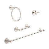 Accesorios De Hardware Baño Set De 4 Piezas Niquel Sat...