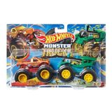 Hot Wheels Monster Trucks Doble Spur Of Moment Y Loco Punk