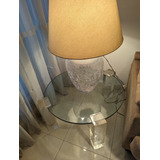 2 Mesas Ratona Redonda Vidrio 80cm Comedor. Escucho Ofertas!