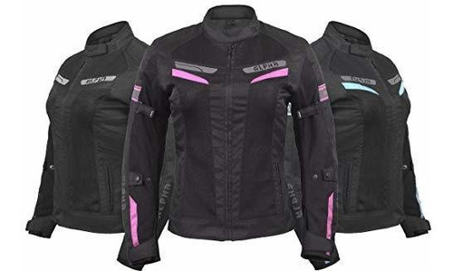 Chaqueta Acg Mujer Escape Mesh Motorcycle (negro / Rosa, Med