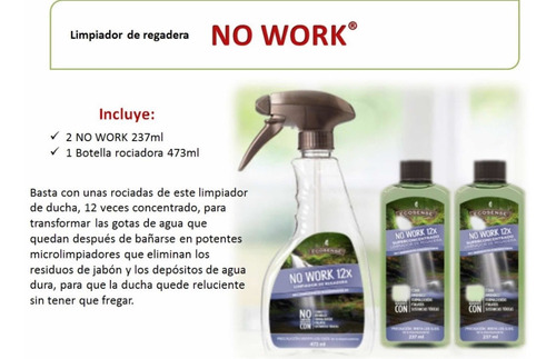 Limpiador Biodegrante Multiusos Melaleuca No Work 3 Piezas