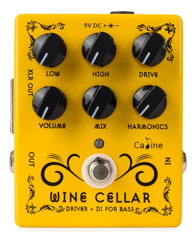 Caline Cp-60 Wine Cellar Driver + Di For Bass Effect Pedal