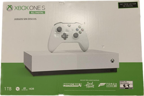 Microsoft Xbox One S 1tb All-digital Sin Control