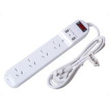 Zapatilla Enchufes Alargue Blanco Con 2 Usb Voltaje Watts