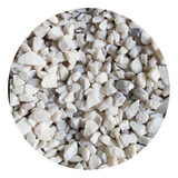 Piedras Grava Para Acuario O Decoración Color Blanco - 10kg