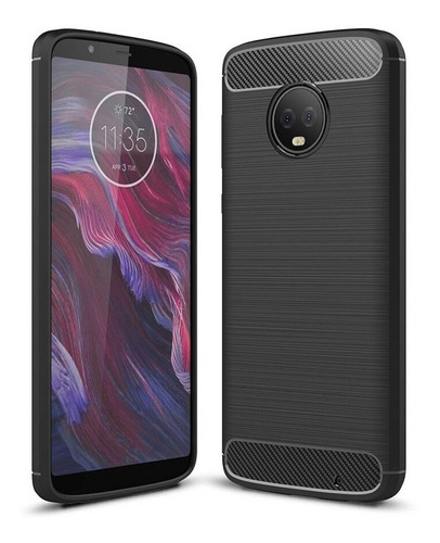 Funda Antigolpe Tpu Carbono Para Moto G6 Plus Play 