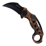 Canivete Faca Karambit W01 Tatico Combate Com Bainha Cs Go