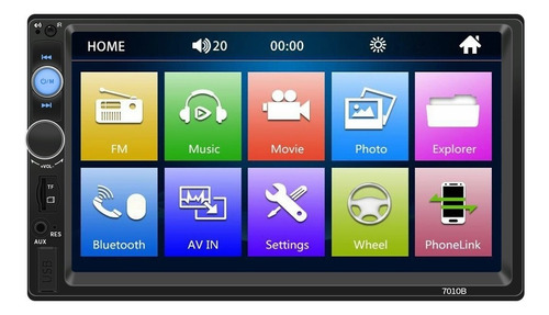 Auto Estéreo 7018b 2 Din Pantalla Táctil Mp5 Hd 1080p