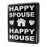 Señales - Jennygems Happy Spouse Happy House - Placa De Made