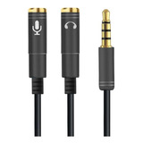 Cable Adaptador 3,5mm Audio Macho A  Auricular Mic Premium