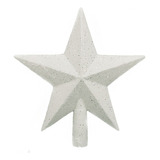Puntal Estrella Brillante Arbol Decoracion - Sheshu Navidad Color Blanco