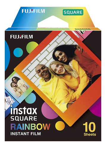 Película Fujifilm Instax Square Rainbow, 10 Exposiciones