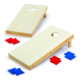 2' X 4' Bean Bag Toss Cornhole Game Set, 2 Tabl...