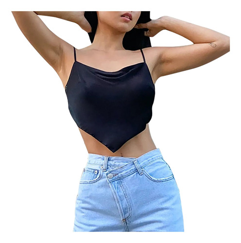 P Para Mujer, Casual, Cuello De Color, Espalda Abierta, Mang