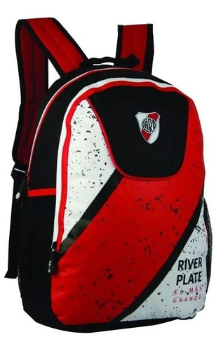 Mochila River Plate Licencia Oficial Escolar Futbol Grande F