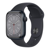 Apple Watch Series 8 Gps - Caja De Aluminio Medianoche 41 Mm Color De La Malla Azul Medianoche/patrón Color De La Caja Azul Medianoche - Distribuidor Autorizado