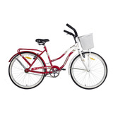 Bicicleta R26 Paseo Dama Full Liberty Primavera Con Canasto