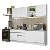 Armario De Cocina Completo 240cm Glamy Madesa 06 - Blanco