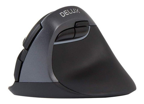 Mouse Vertical Recarregável Delux Modelo M618 Mini Iron Gray